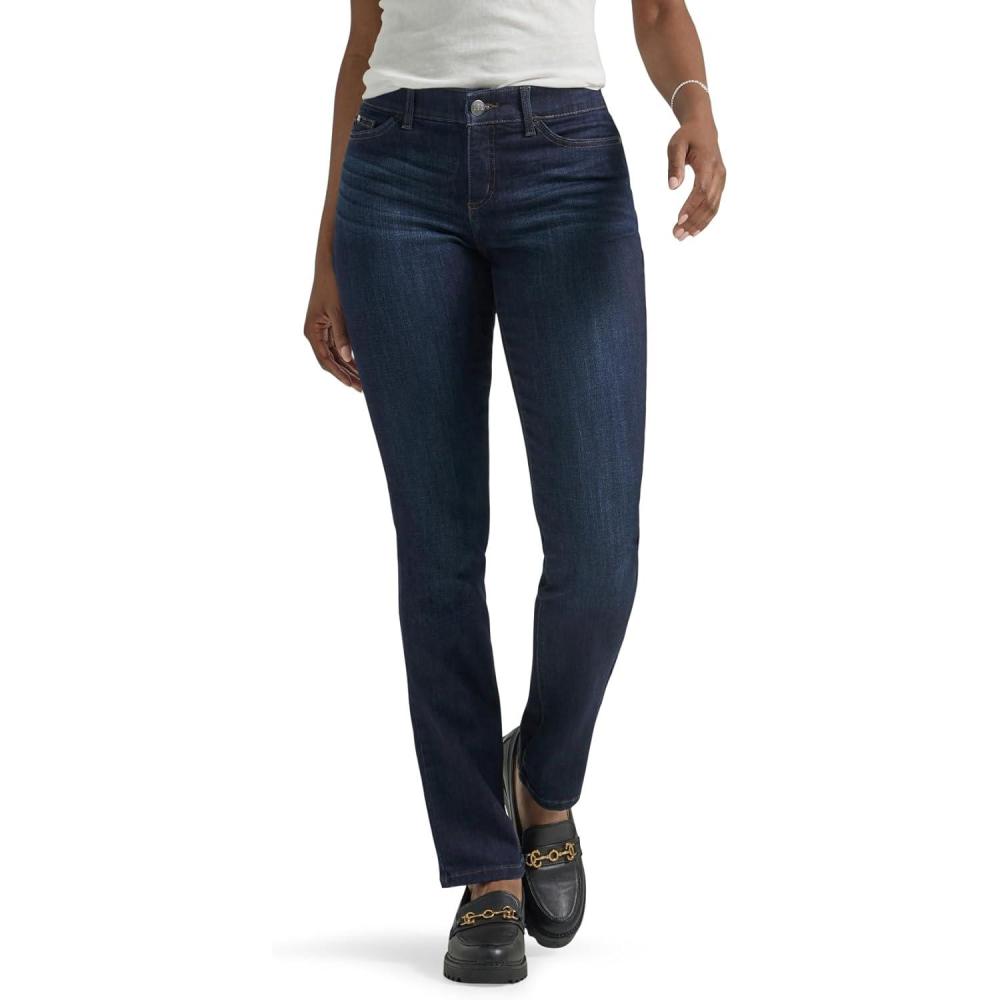 imageLee Womens Petite Ultra Lux Comfort with Flex Motion Straight Leg JeanNiagara