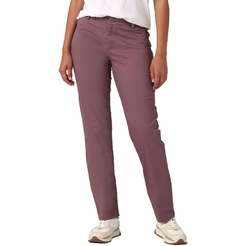 imageLee Womens Petite Wrinkle Free Relaxed Fit Straight Leg PantRenaissance
