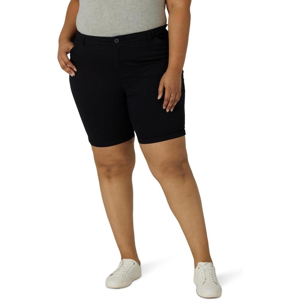 imageLee Womens Plus Size Legendary 9 Chino Bermuda ShortBlack