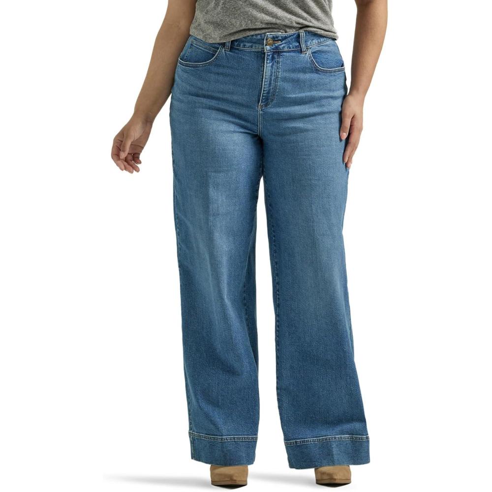 imageLee Womens Plus Size Legendary High Rise Trouser JeansElevated Retro
