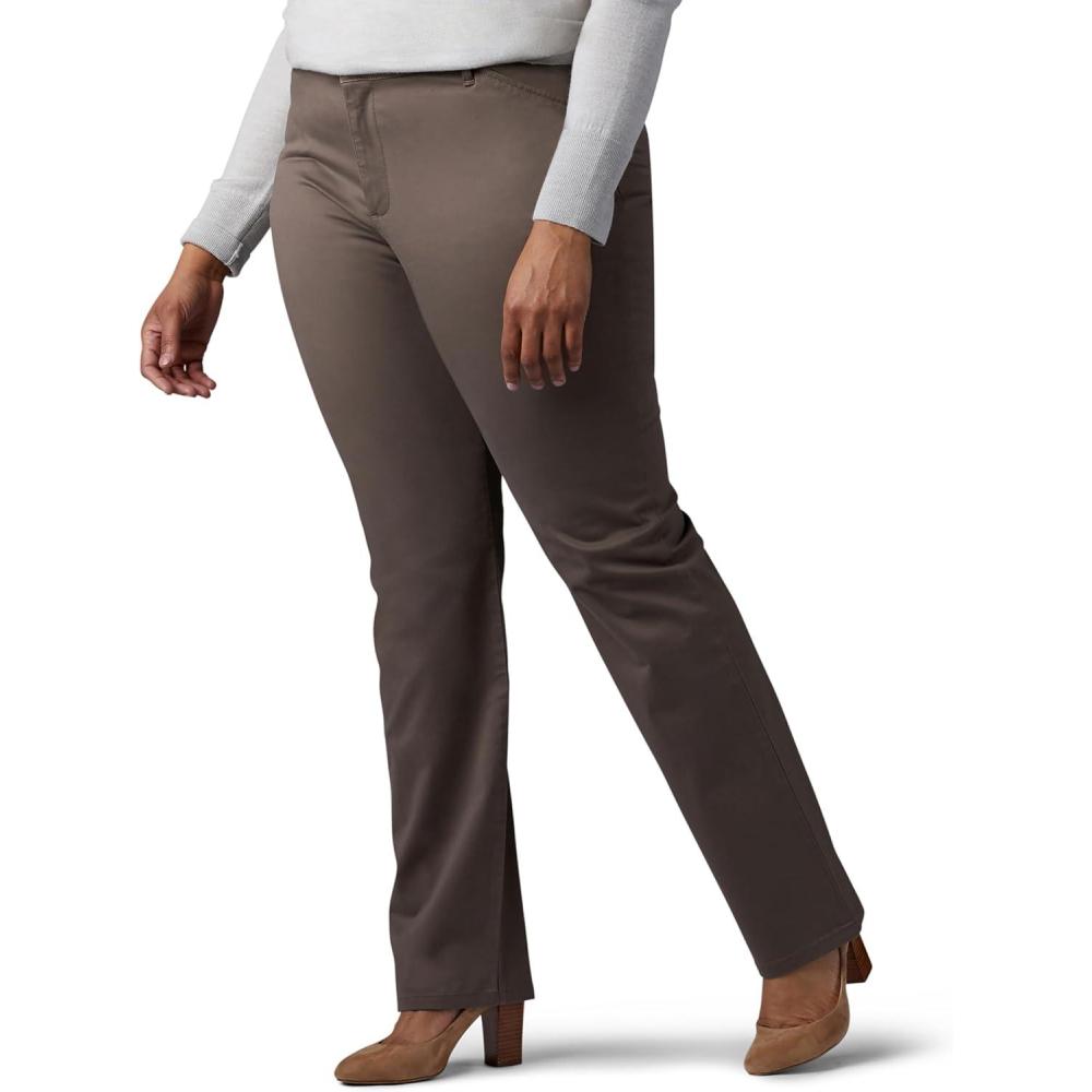 imageLee Womens Plus Size Relaxed Fit All Day Straight Leg PantDeep Breen
