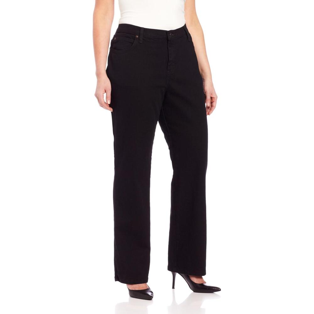 imageLee Womens Plus Size Relaxed Fit Straight Leg JeanBlack