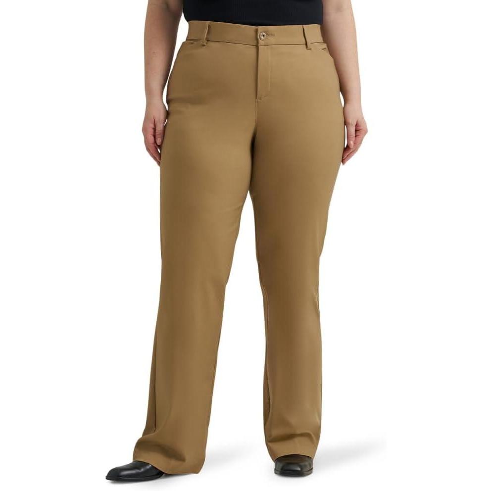 imageLee Womens Plus Size Ultra Lux Comfort with Flex Motion Trouser PantKhaki