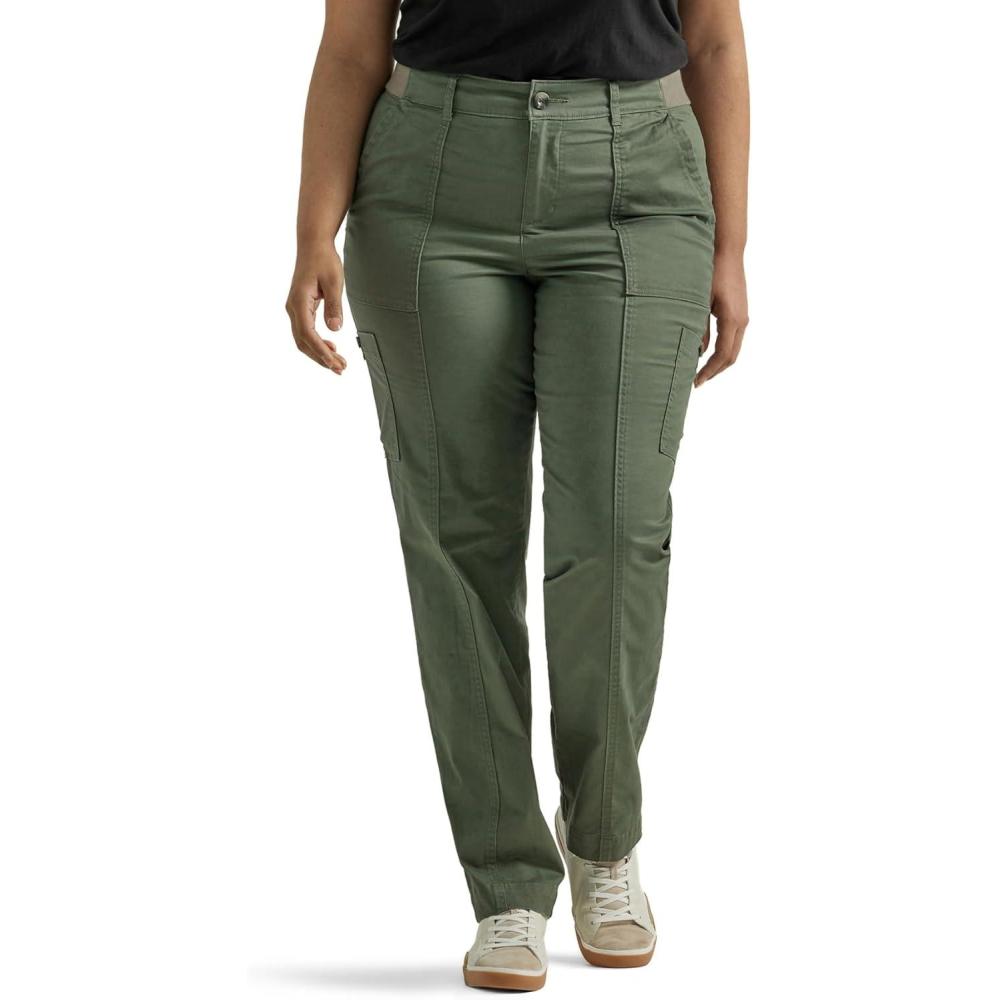 imageLee Womens Plus Size Ultra Lux Comfort with Flextogo Utility PantOlive Grove