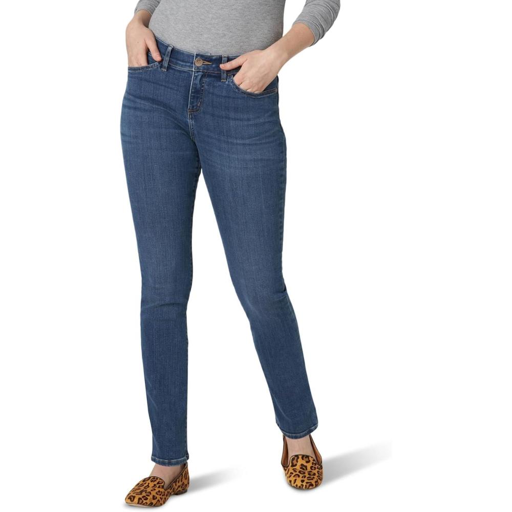 imageLee Womens Ultra Lux Comfort with Flex Motion Straight Leg JeanSeattle