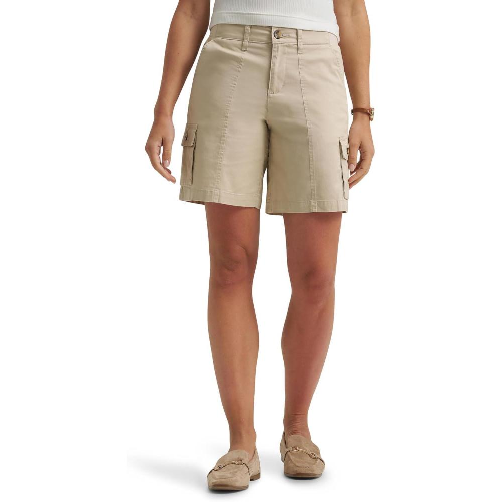 imageLee Womens Ultra Lux Comfort with Flextogo Cargo ShortPioneer Beige