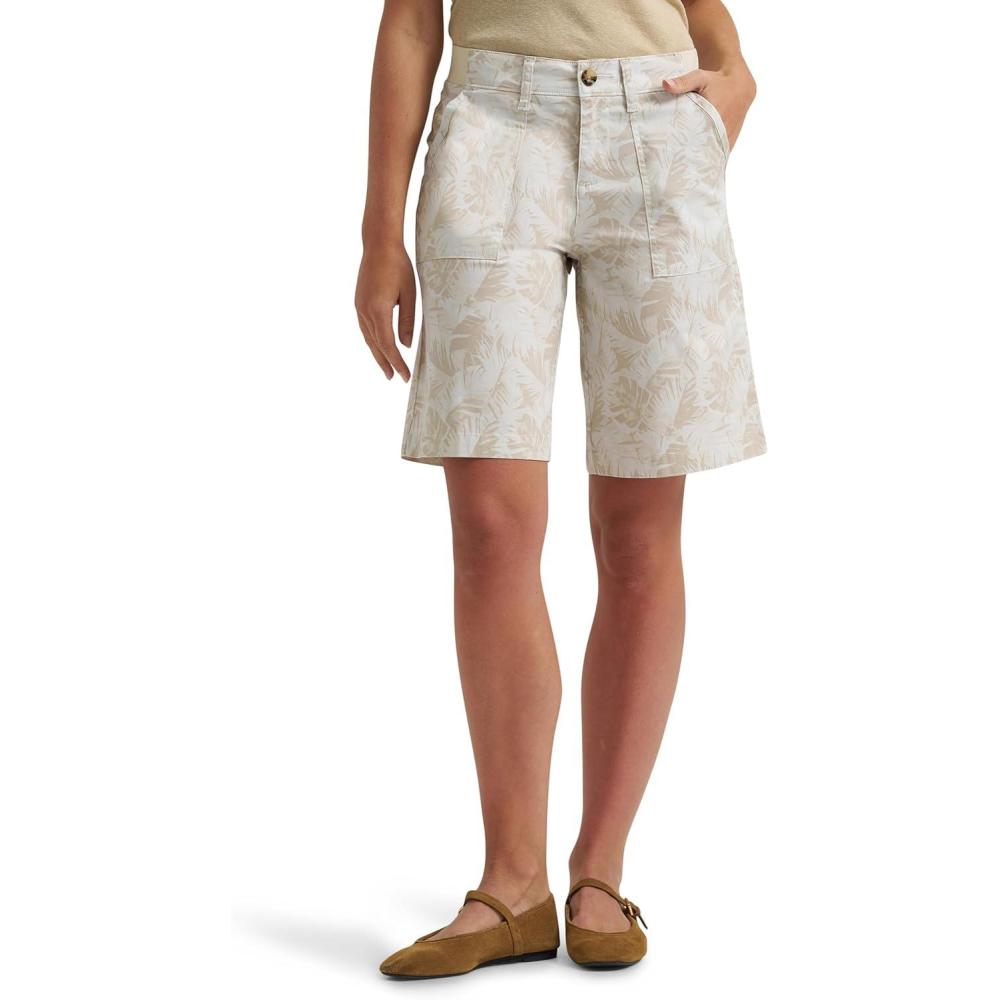 imageLee Womens Ultra Lux Comfort with Flextogo Utility Bermuda ShortNaturalSoybean Palm