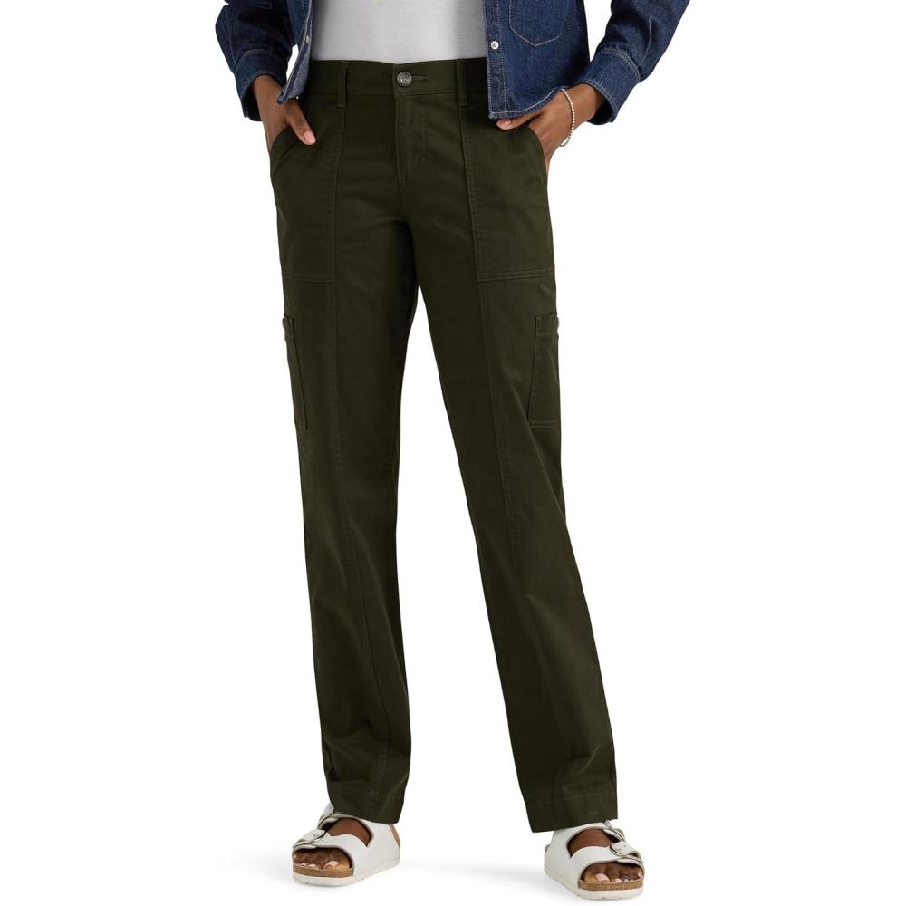 imageLee Womens Ultra Lux Comfort with Flextogo Utility PantDark Olive Night