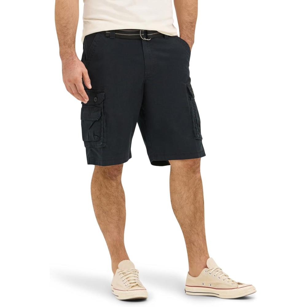 imageMens Dungarees New Belted Wyoming Cargo ShortBlack Ripstop