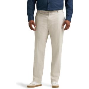 Lee Men’s Big & Tall Extreme Motion Flat Front Regular Straight Pant(City Beige)