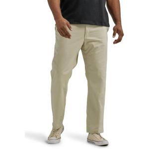 Lee Men’s Big & Tall Extreme Motion Flat Front Regular Straight Pant(Stone)