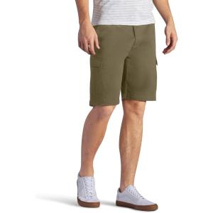 Lee Men’s Big & Tall Extreme Motion Flat Front Short(Breen)