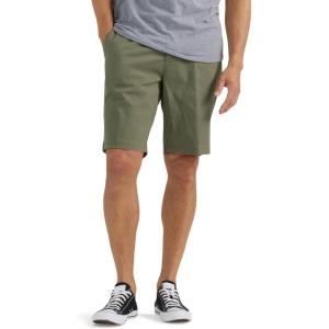 Lee Men’s Big & Tall Extreme Motion Flat Front Short(Olive Grove)