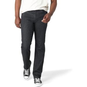 Lee Men’s Extreme Motion Regular Straight Jean(Black)