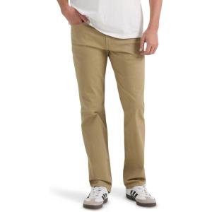 Lee Men’s Extreme Motion Regular Straight Jean(Kansas City Khaki (Twill))