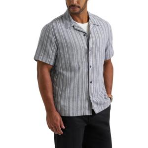 Lee Mens Legendary Camp Shirt(Mood Indigo Stripe)