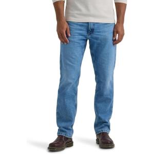 Lee Men’s Legendary Relaxed Straight Jean(Coast-gray Fleece-lined)