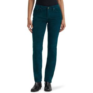 Lee Women’s Legendary Mid Rise Straight Leg Jean(Teal Brigade Cord)