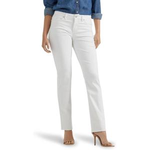 Lee Women’s Legendary Mid Rise Straight Leg Jean(White)
