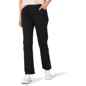 Lee Women’s Petite Relaxed Fit All Day Straight Leg Pant(Jet Black)