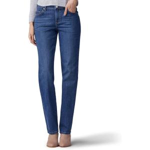 Lee Women’s Petite Relaxed Fit Straight Leg Jean(El Paso Blue)