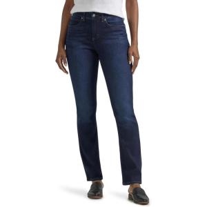 Lee Women’s Petite Ultra Lux Comfort with Flex Motion Straight Leg Jean(Main Thrill)