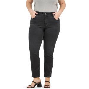 Lee Women’s Plus Size Legendary 26″ Straight Crop Jean(Dark Tale)