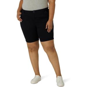Lee Women’s Plus Size Legendary 9″ Chino Bermuda Short(Black)