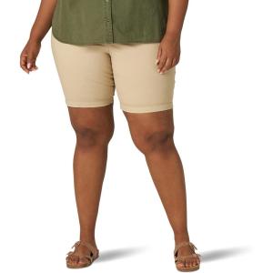 Lee Women’s Plus Size Legendary 9″ Chino Bermuda Short(Safari)