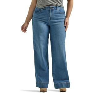 Lee Women’s Plus Size Legendary High Rise Trouser Jeans(Elevated Retro)