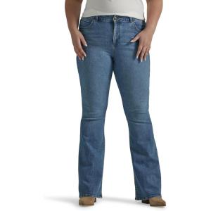 Lee Women’s Plus Size Legendary Mid Rise Flare Jean(Elevated Retro)