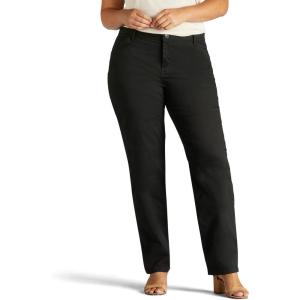 Lee Women’s Plus Size Relaxed Fit All Day Straight Leg Pant(Black)