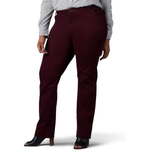 Lee Women’s Plus Size Relaxed Fit All Day Straight Leg Pant(Raisin)
