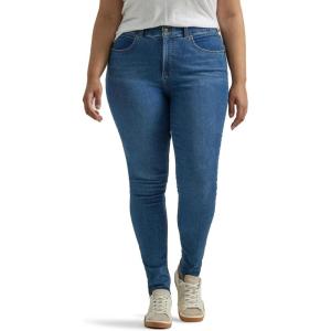 Lee Women’s Plus Size Ultra Lux Comfort with Flex Motion Skinny Leg Jean with Ever Fit(Blue Format)