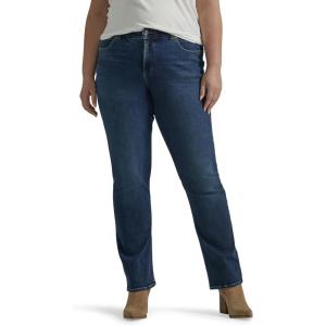 Lee Women’s Plus Size Ultra Lux Comfort with Flex Motion Straight Leg Jean(Greet the Day)