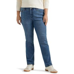 Lee Women’s Plus Size Ultra Lux Comfort with Flex Motion Straight Leg Jean(Juniper)