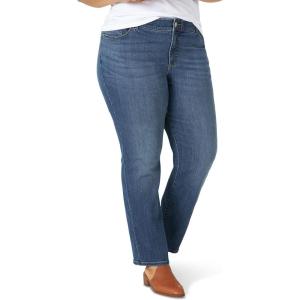Lee Women’s Plus Size Ultra Lux Comfort with Flex Motion Straight Leg Jean(Seattle)