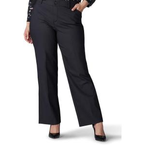 Lee Women’s Plus Size Ultra Lux Comfort with Flex Motion Trouser Pant(Black)