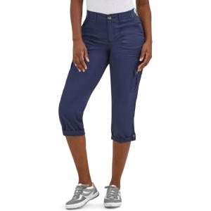 Lee Women’s Ultra Lux Comfort with Flex-to-Go Cargo Capri Pant(Mood Indigo)