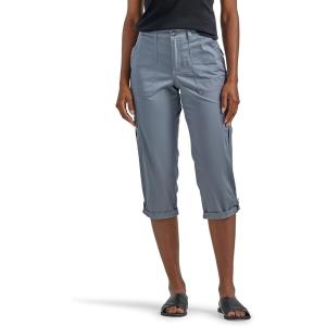 Lee Women’s Ultra Lux Comfort with Flex-to-Go Cargo Capri Pant(Tech Gray)
