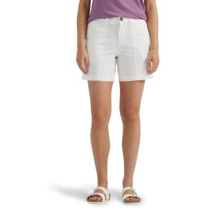 Lee Women’s Ultra Lux Comfort with Flex-to-go Cargo Short(Bright White)