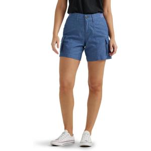 Lee Women’s Ultra Lux Comfort with Flex-to-go Cargo Short(Chambray)