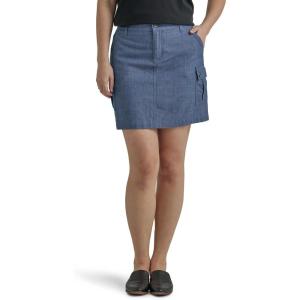 Lee Women’s Ultra Lux Comfort with Flex-to-go Cargo Skort(Chambray)