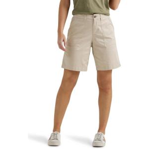 Lee Women’s Ultra Lux Comfort with Flex-to-go Utility Bermuda Short(Greige)