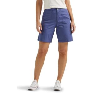 Lee Women’s Ultra Lux Comfort with Flex-to-go Utility Bermuda Short(Surf Blue)