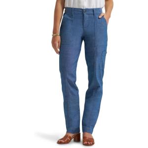 Lee Women’s Ultra Lux Comfort with Flex-to-go Utility Pant(Chambray)