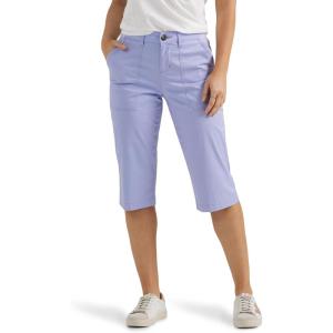Lee Women’s Ultra Lux Comfort with Flex-to-go Utility Skimmer Capri Pant(Iris)