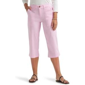 Lee Women’s Ultra Lux Comfort with Flex-to-go Utility Skimmer Capri Pant(Katy Pink)