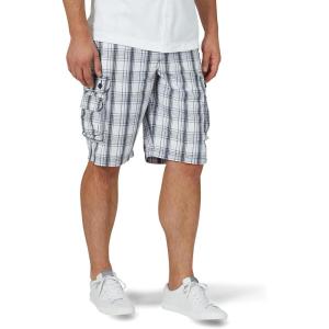 Men’s Dungarees New Belted Wyoming Cargo Short(Blue Mirage Plaid)