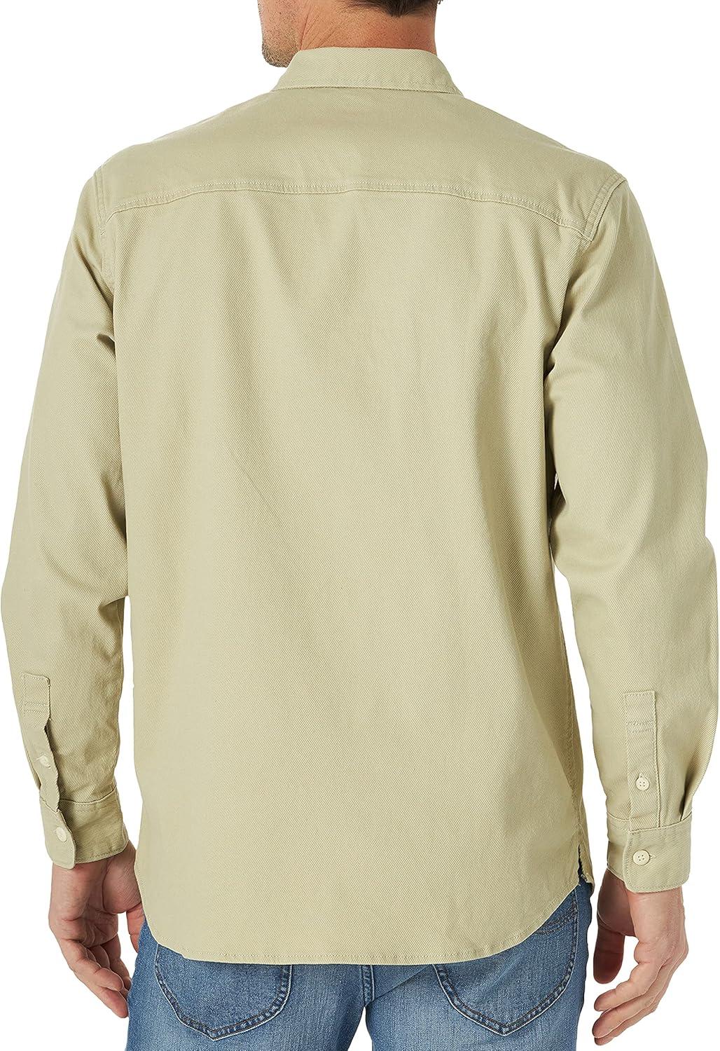 imageLee Mens All Purpose Classic Fit Long Sleeve ShirtStone Calvary Twill